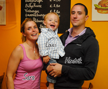 Sarah, Louis en Hendrik